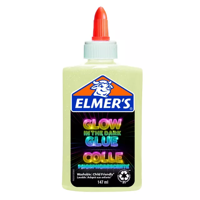 Een Kinderlijm Elmer's glow in the dark naturel koop je bij De Rijk Kantoorshop