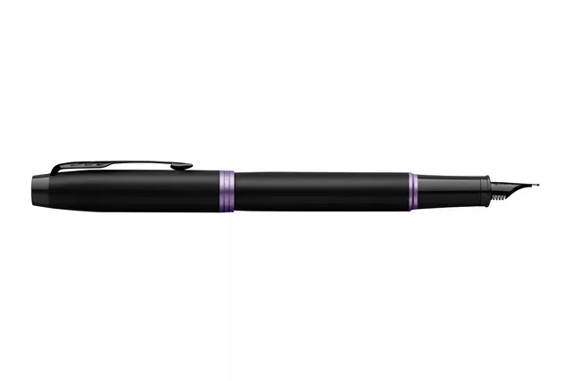 Een Vulpen Parker IM black purple vibrant ring fijn koop je bij Kantoorboekhandel Van Atten