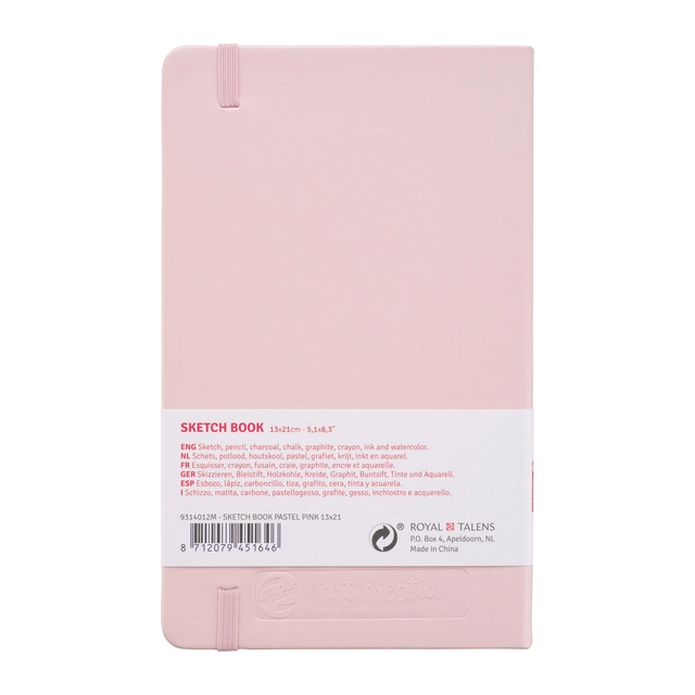 Een Schetsboek Talens Art Creation 80 witte vellen 140gr 130x210mm roze koop je bij Kantorice office & business supplies