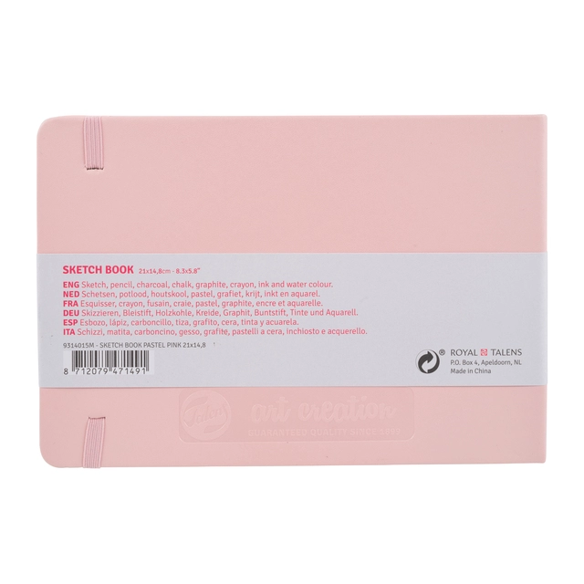 Een Schetsboek Talens Art Creation 80 witte vellen 140gr 210x150mm roze koop je bij Kantorice office & business supplies