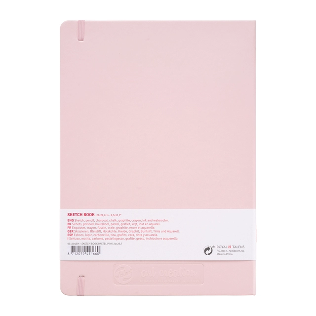 Een Schetsboek Talens Art Creation 80 witte vellen 140gr 210x300mm roze koop je bij Kantorice office & business supplies