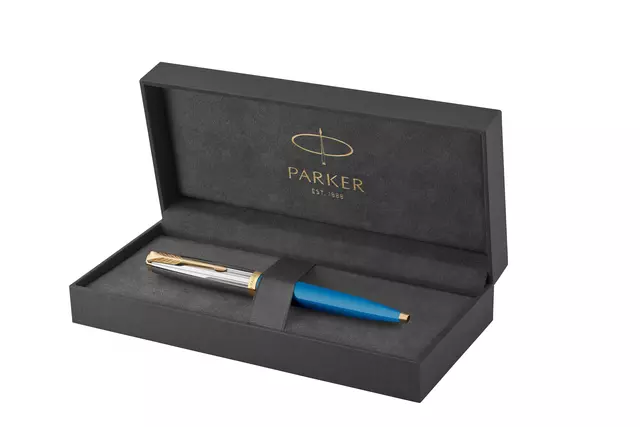 Een Balpen Parker 51 Premium turquoise GT medium koop je bij Company Supplies