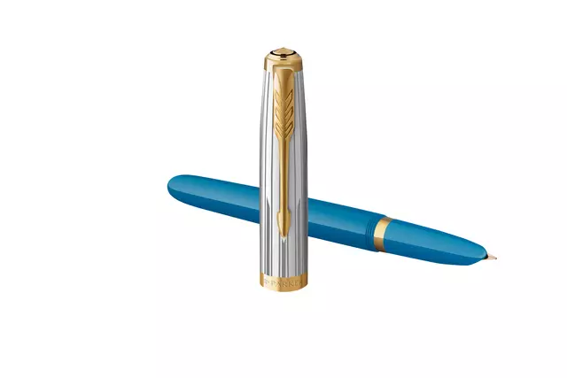 Een Vulpen Parker 51 Premium turquoise GT fijn koop je bij iPlusoffice