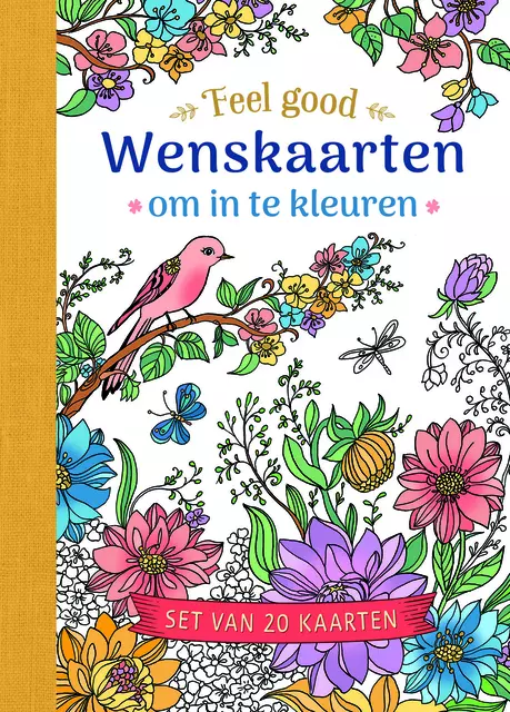 Een Wenskaarten Deltas Feel good om in te kleuren 20 stuks koop je bij Schellen Boek- en Kantoorboekhandel