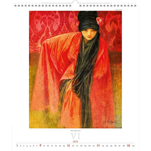 Een Kalender 2025 Helma 365 34x48.5cm Alfons Mucha koop je bij Scheepstra Drachten