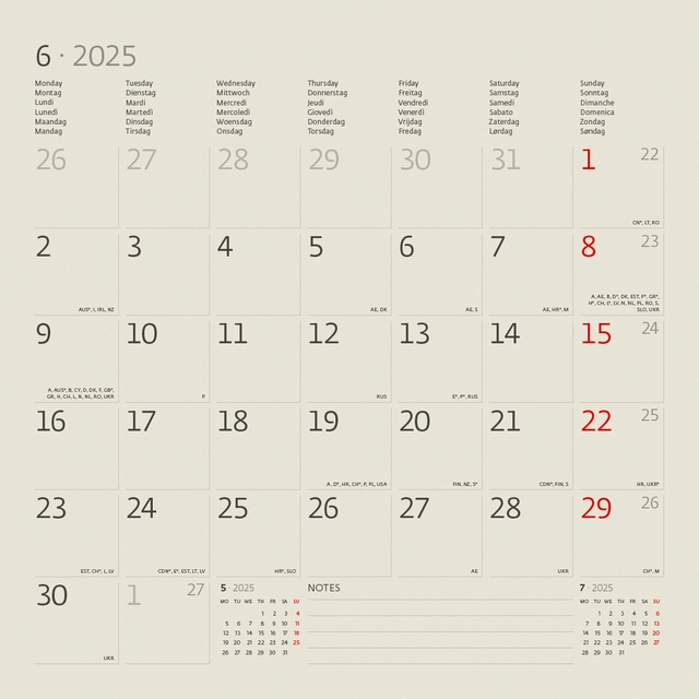 Kalender 2025 Helma 365 30x30cm honden