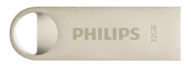 Een USB-stick 2.0 Philips moon vintage silver 32GB koop je bij De Joma BV