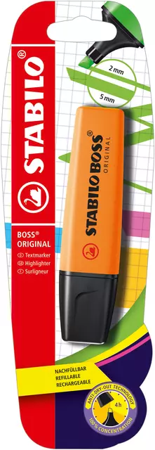 Een Markeerstift STABILO BOSS 70/54 blister oranje koop je bij All Office Kuipers BV