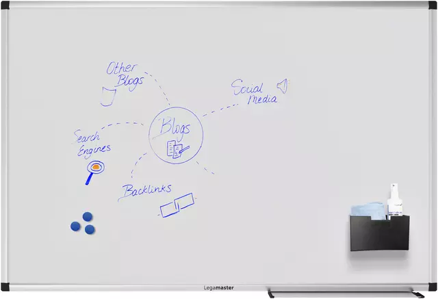 Een Whiteboard Legamaster UNITE PLUS 60x90cm koop je bij Zevenbergen de project- en kantoorinrichters bv