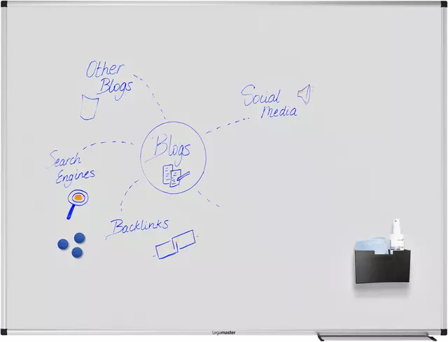 Een Whiteboard Legamaster UNITE PLUS 90x120cm koop je bij QuickOffice BV