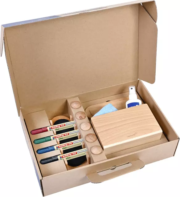 Een Whiteboard accessoire starter kit Legamaster WOODEN koop je bij Quality Office Supplies
