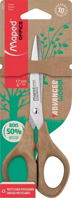 Een Schaar Maped Advanced Wood 17cm koop je bij De Joma BV