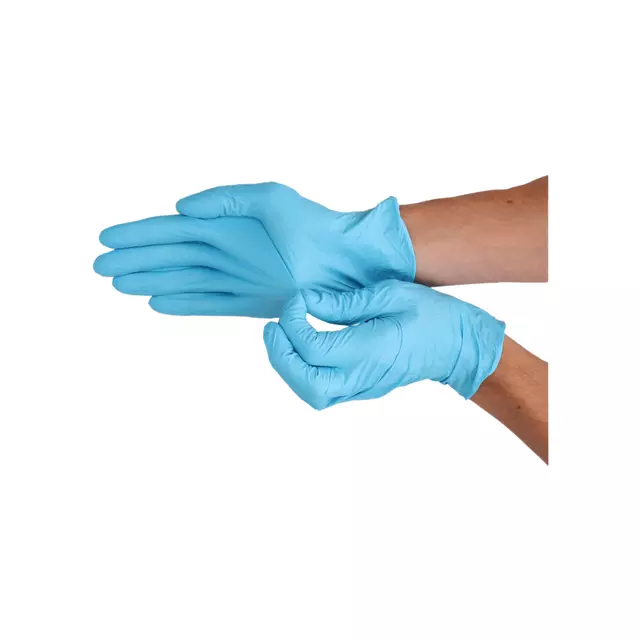Een Handschoen CMT L nitril blauw koop je bij All Office Kuipers BV