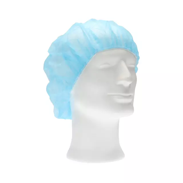 Een Haarnet CMT bouffant non-woven L 53cm PP blauw koop je bij Company Supplies