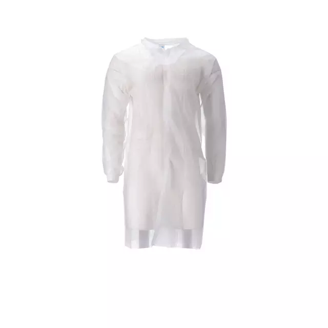 Een Blouse visiteur CMT PP non-tissé longue bouton pression 104cm M blanc koop je bij QuickOffice BV