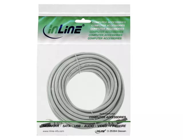 Een Kabel InLine Cat.5e U UTP 10 meter grijs koop je bij Avoux