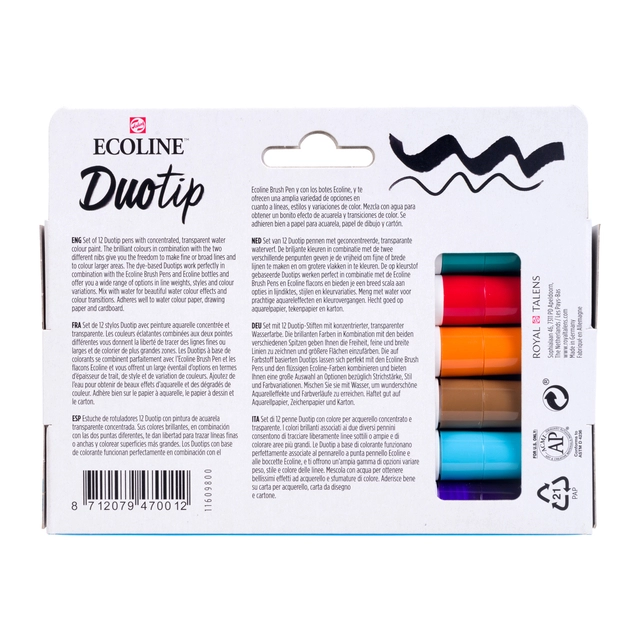 Een Duotip Talens Ecoline set á 12 stuks basis koop je bij Scheepstra Drachten