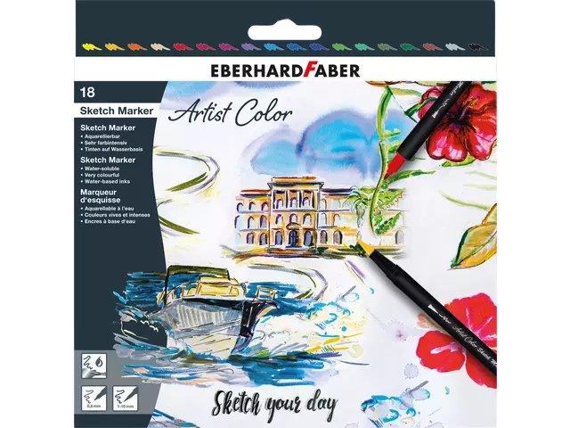 Een Sketchmarker Eberhard Faber 18st ass koop je bij All Office Kuipers BV