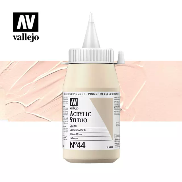 Een Acrylverf Acrylicos Vallejo 500ml Carnation pink koop je bij Topkantoor Repro Creatief