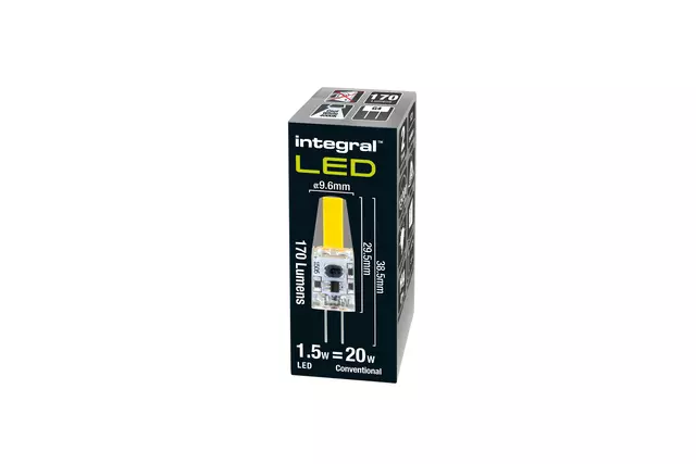 Een Ledlamp Integral G4 4000K koel wit 1.5W 170lumen koop je bij All Office Kuipers BV