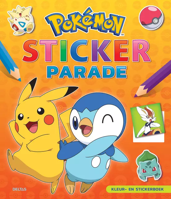 Een Kleur-en stickerboek Deltas Pokémon Sticker Parade koop je bij De Rijk Kantoorshop