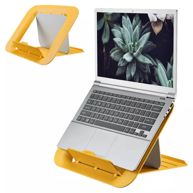 Een Laptopstandaard Leitz Ergo Cosy geel koop je bij De Joma BV