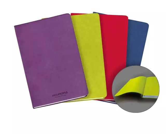 Buy your Notitieboek Aurora Capri A5 192blz lijn 80gr assorti at QuickOffice BV