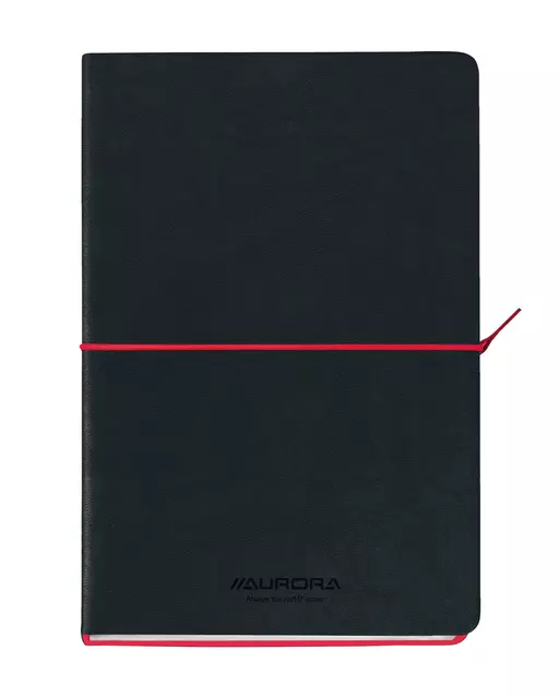 Een Notitieboek Aurora Tesoro A5 192blz lijn 80gr rood koop je bij De Joma BV