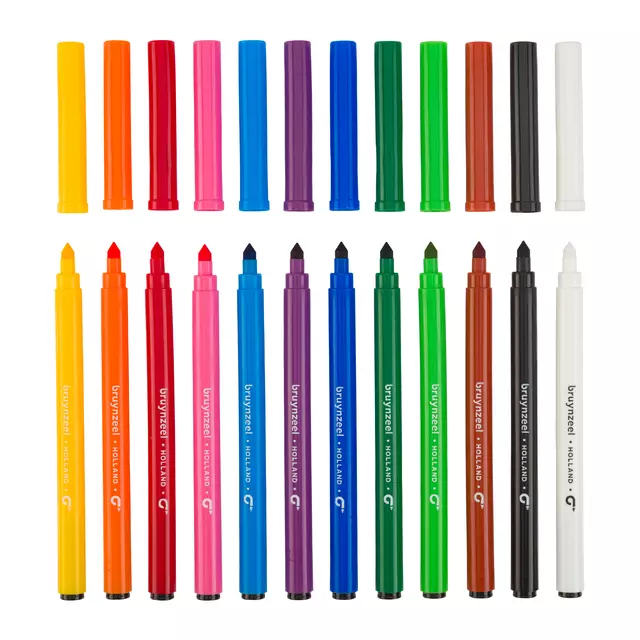 Een Kleurstift Bruynzeel Teens Superpoint set à 12 kleuren koop je bij QuickOffice BV