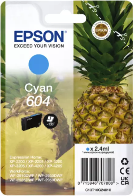 Een Inktcartridge Epson 604 T10G24 blauw koop je bij Sysdicom BV