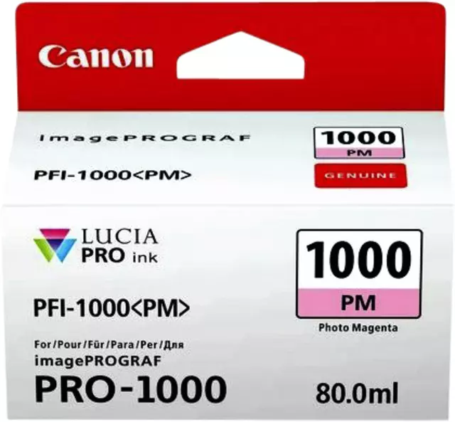 Een Inktcartridge Canon PFI-1000 foto rood koop je bij All Office Kuipers BV