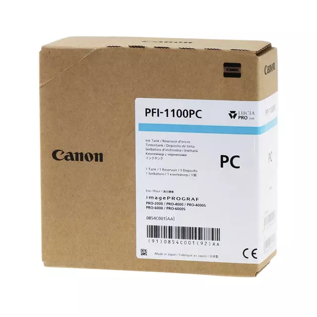 Een Inktcartridge Canon PFI-1100 foto blauw koop je bij All Office Kuipers BV
