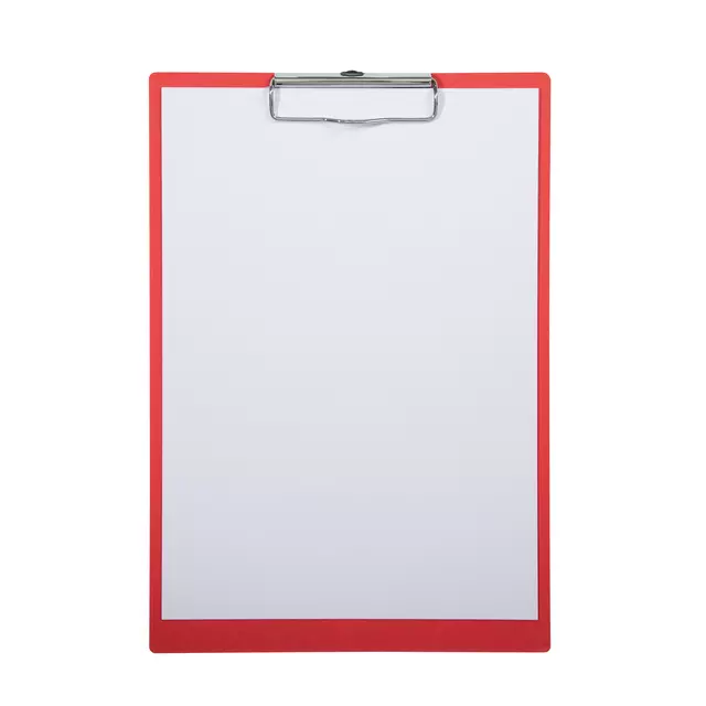 Een Klembord MAUL balance A4 staand 3mm karton rood koop je bij All Office Kuipers BV