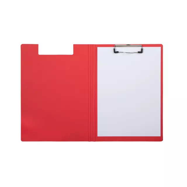 Een Porte-bloc à rabat MAULbalance A4 portrait carton renforcé dos 8mm rouge koop je bij QuickOffice BV