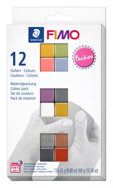 Een Klei Fimo Staedtler soft colourpack 12 fashioncol koop je bij All Office Kuipers BV