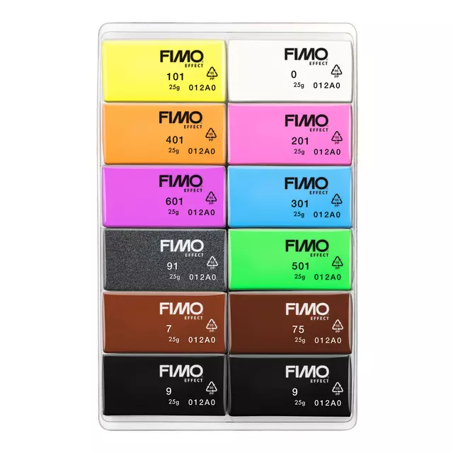 Een Klei Fimo Staedtler effect colourpack 12 neonkleur koop je bij All Office Kuipers BV