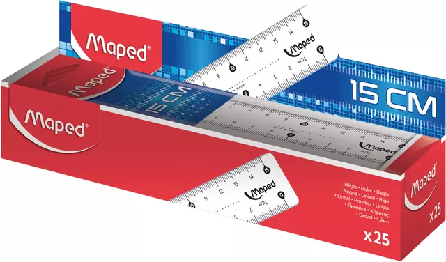 Een Liniaal Maped Classic 15cm koop je bij All Office Kuipers BV