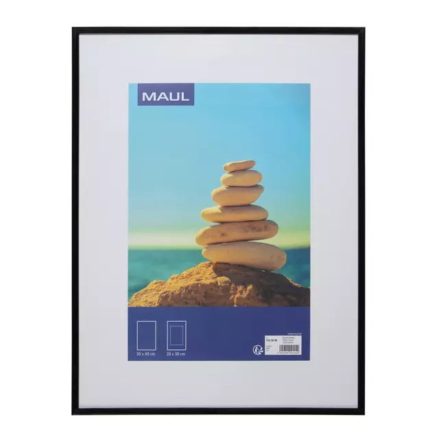 Een Fotolijst MAUL art 30x40cm kunststof zwart koop je bij All Office Kuipers BV