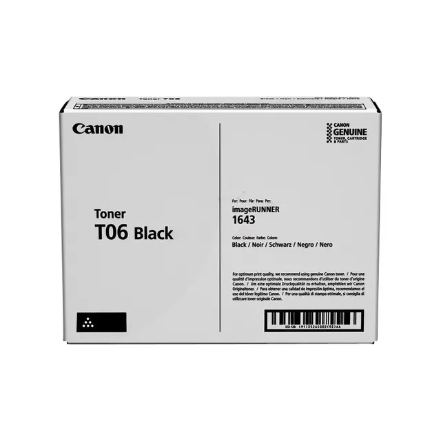 Een Tonercartridge Canon T06 zwart koop je bij All Office Kuipers BV