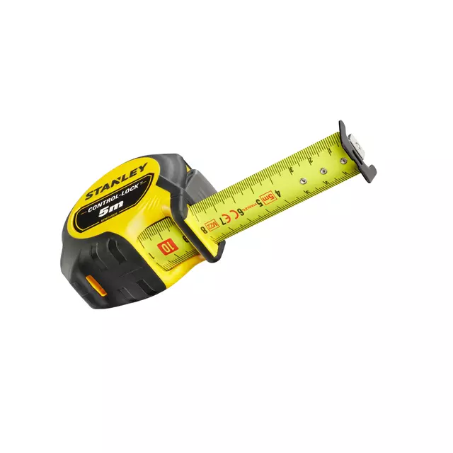 Een Rolmaat Stanley Control-Lock 5 meter 25mm koop je bij Schellen Boek- en Kantoorboekhandel