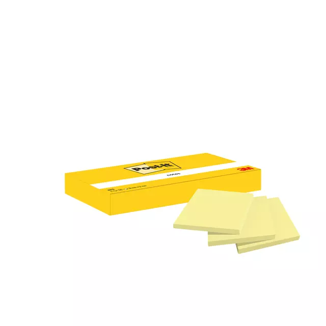 Een Memoblok Post-it 653 38x51mm geel koop je bij De Joma BV