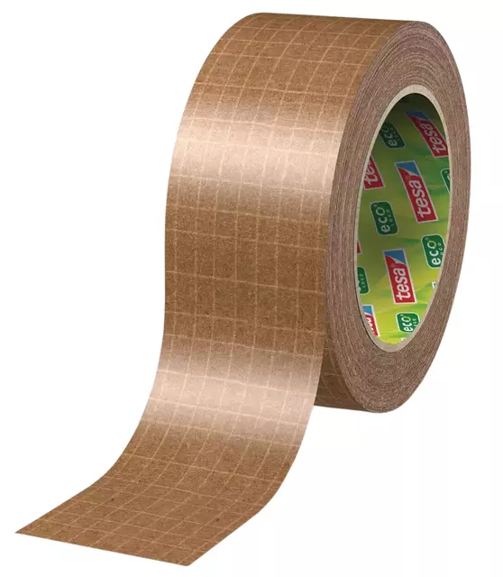 Een Verpakkingstape Tesa 56000 Eco papier ultra strong 50mmx25m koop je bij De Joma BV