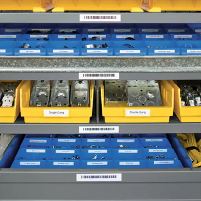 Een Labelprinter Dymo Rhino 4200 industrieel qwerty 19mm geel in koffer koop je bij Schellen Boek- en Kantoorboekhandel