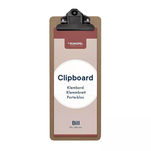 Een Klembord Europel rekening hout koop je bij Clippz! Office Supplies