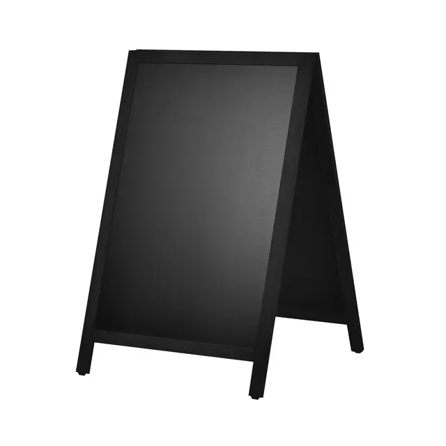 Een Krijt stoepbord Europel 660x1040mm DELUX zwart koop je bij De Rijk Kantoorshop