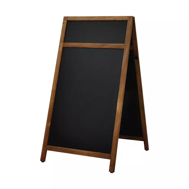 Een Krijt stoepbord Europel 660x1280mm met top natuur koop je bij De Rijk Kantoorshop