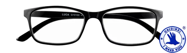 Een Leesbril I Need You +3.00dpt Luca zwart koop je bij All Office Kuipers BV