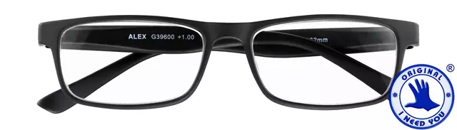 Een Leesbril I Need You +2.50dpt Alex zwart koop je bij All Office Kuipers BV