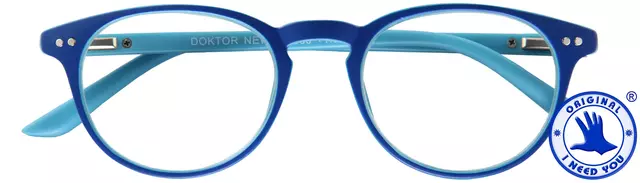 Een Leesbril I Need You +2.50 dpt Dokter New blauw koop je bij De Joma BV