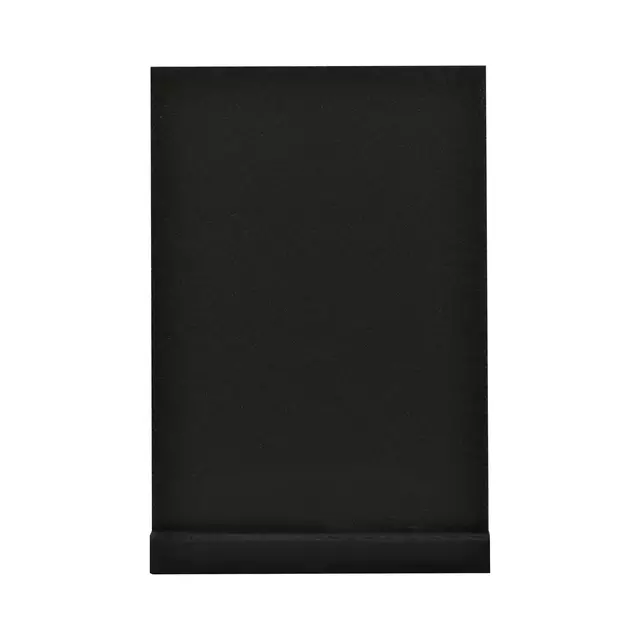 Een Krijtbord Europel tafelmodel A4 staand zwart koop je bij All Office Kuipers BV